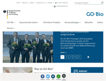 Tablet Screenshot of go-bio.de